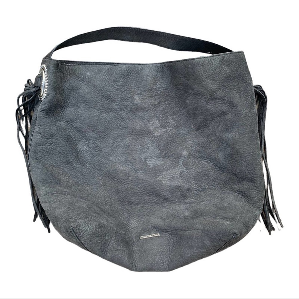 Rebecca minkoff suede shoulder bag fringe